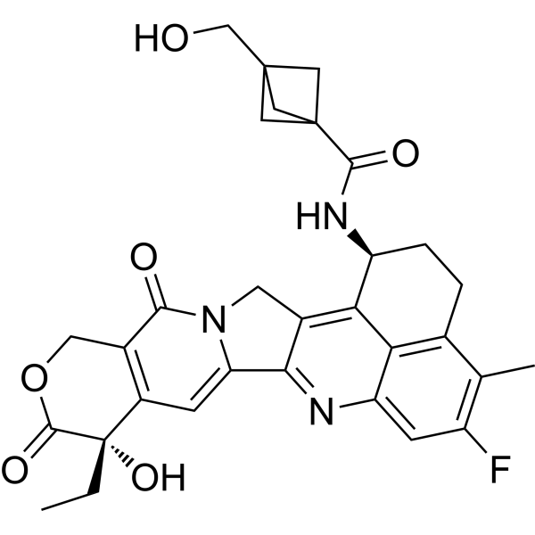 Exatecan-amide-bicyclo[1.1.1]pentan-1-ylmethanol 2891774-71-1